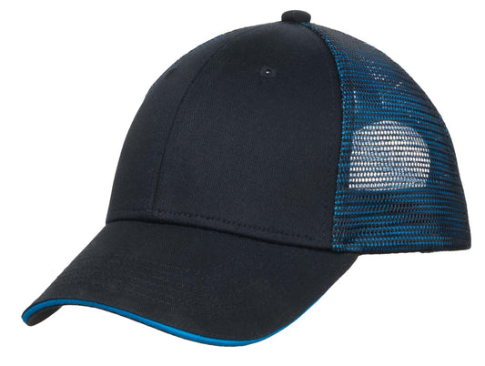 Port Authority ® Double Mesh Snapback Sandwich Bill Cap. C818