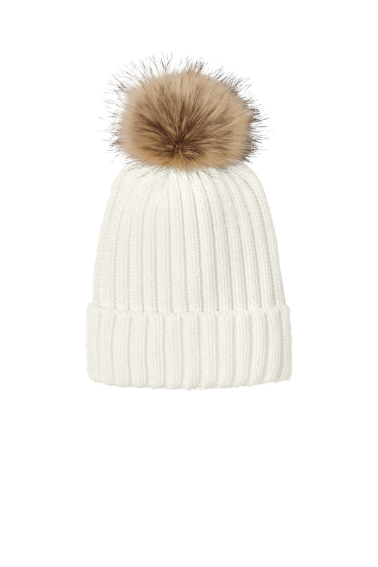 Port Authority ® Faux Fur Pom Beanie C990