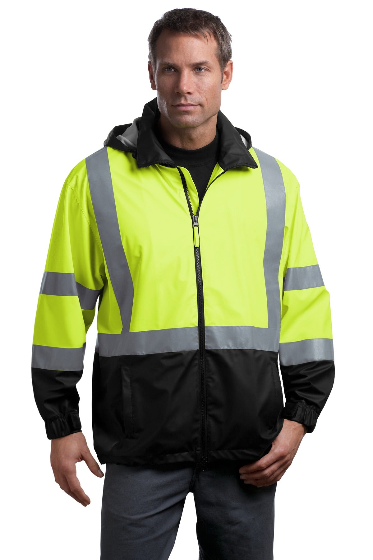 CornerStone ® - ANSI 107 Class 3 Safety Windbreaker. CSJ25