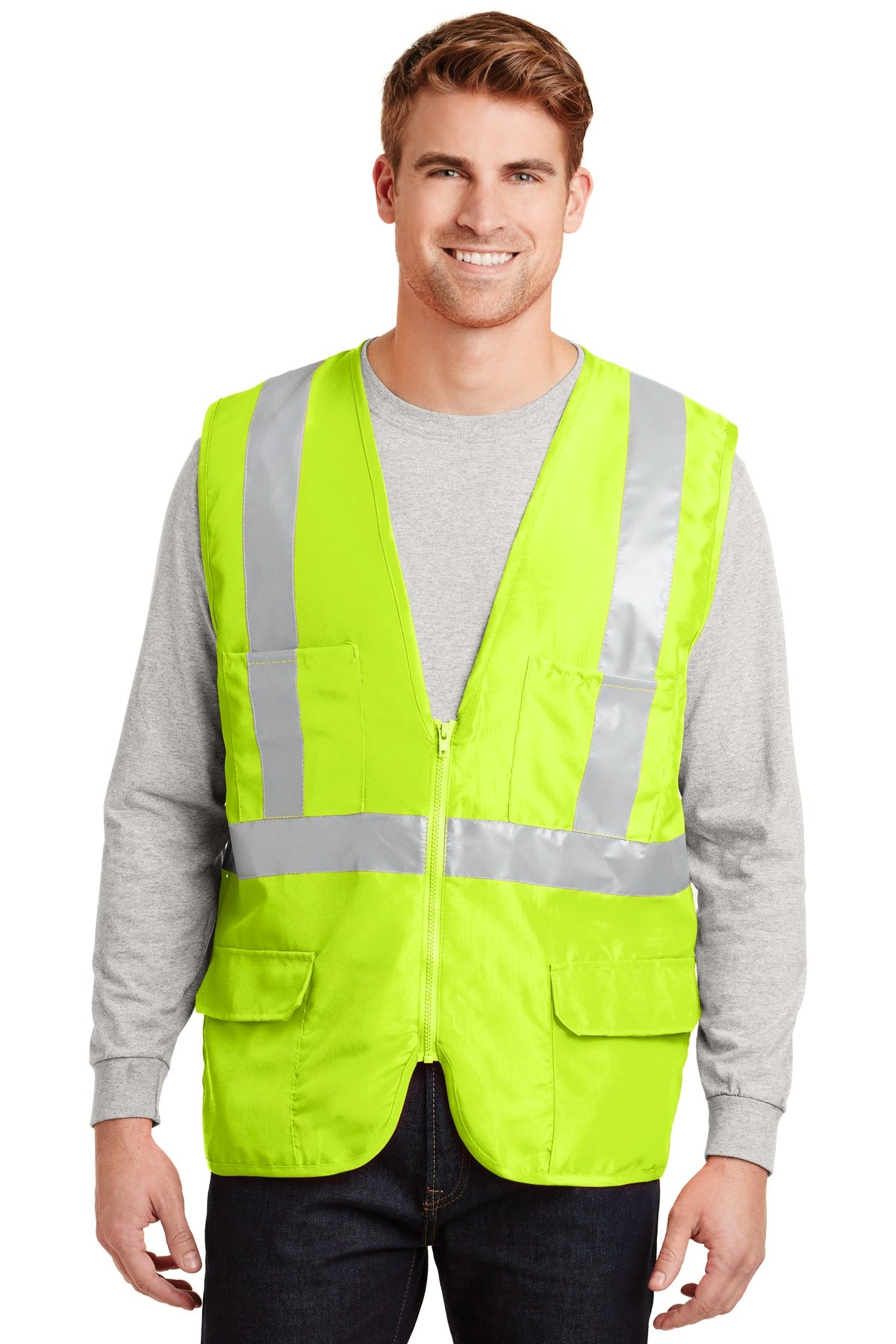 CornerStone ® - ANSI 107 Class 2 Mesh Back Safety Vest. CSV405