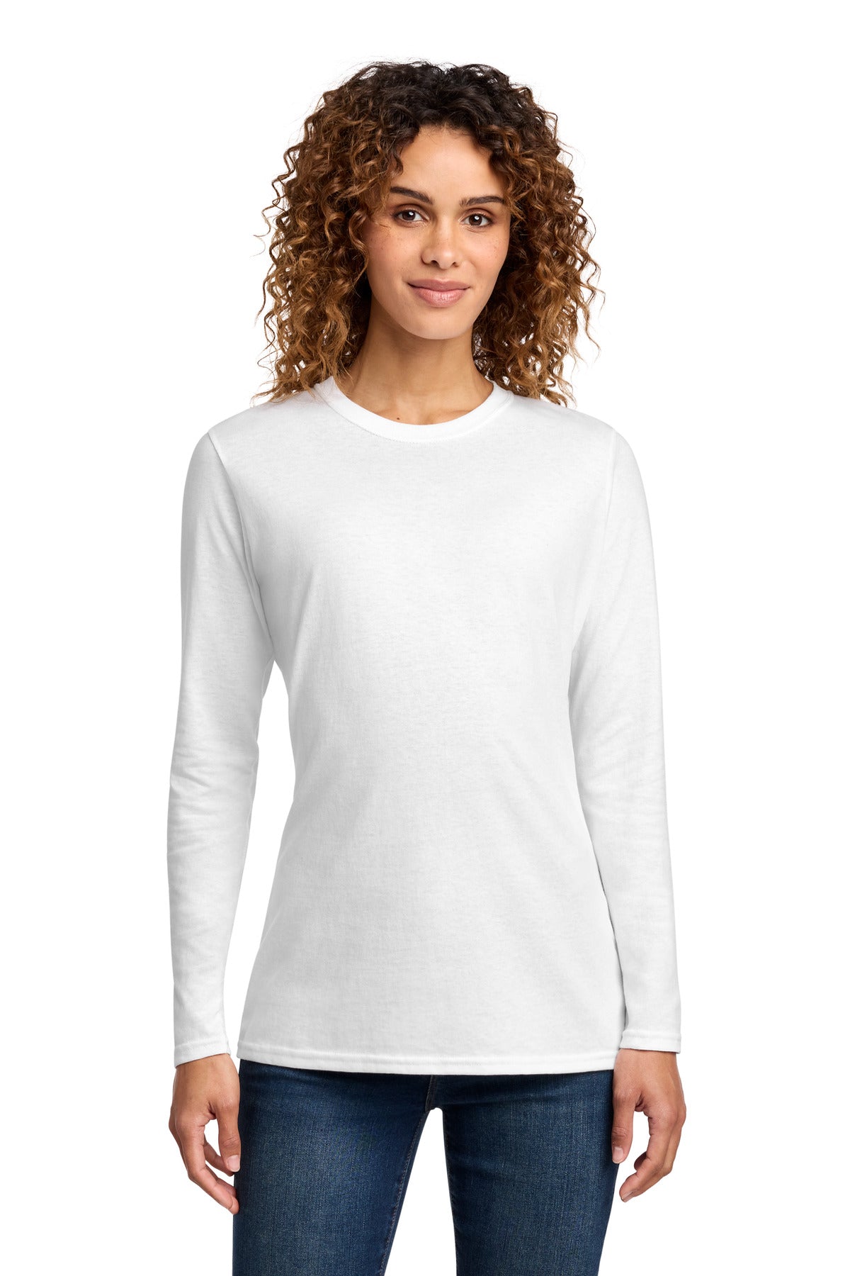 Port & Co ™ Women's Long Sleeve Core Cotton Tee. LPC54LS