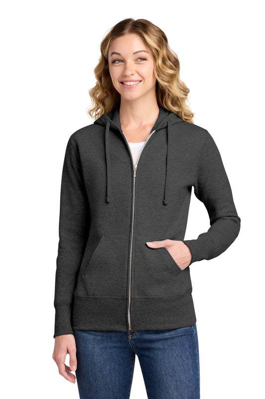 Port & Co ™ Women's Core Fleece Full-Zip Hooded Sweatshirt. LPC78ZH