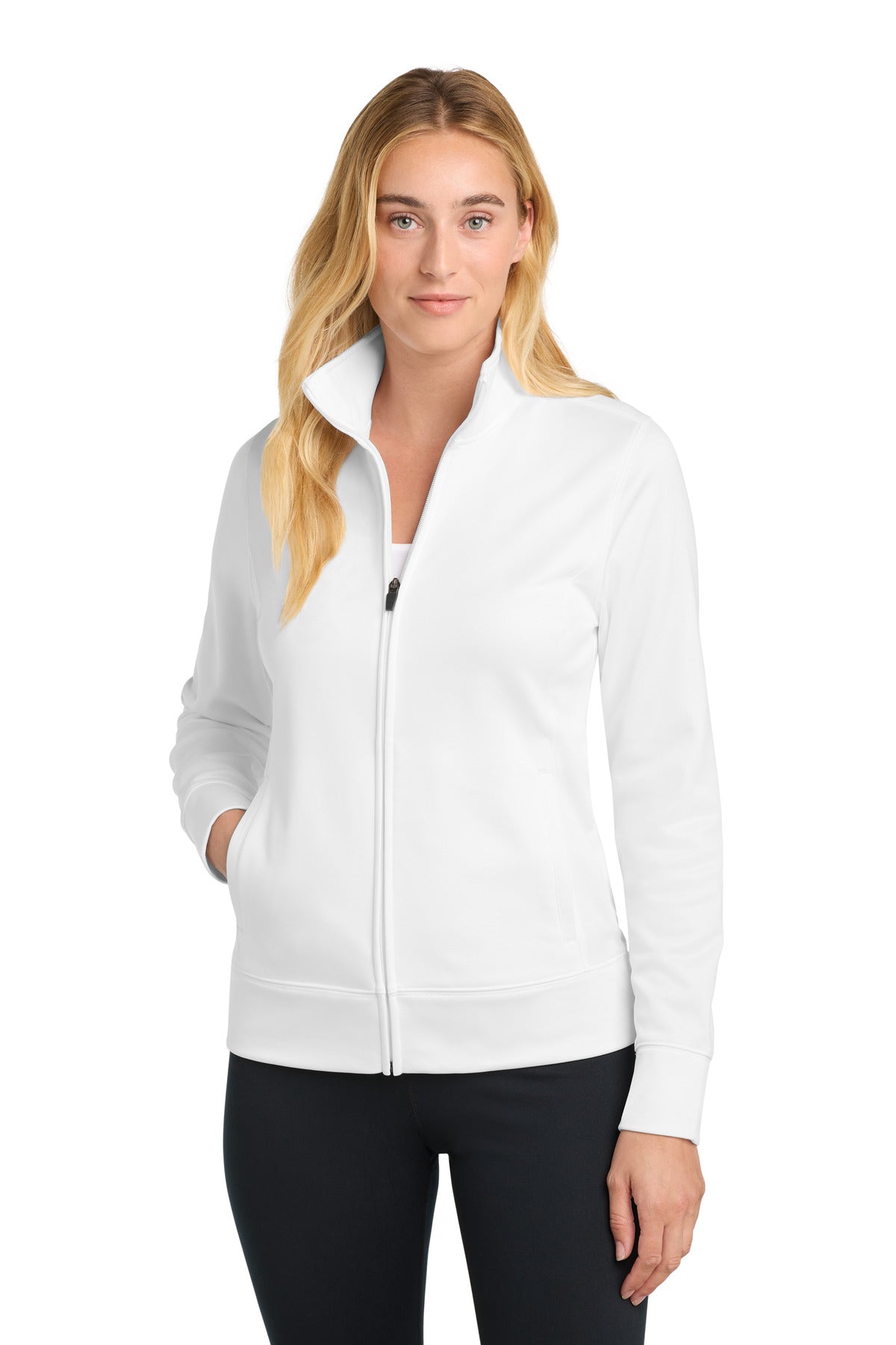 Sport-Tek ® Women's Sport-Wick ® Fleece Full-Zip Jacket. LST241