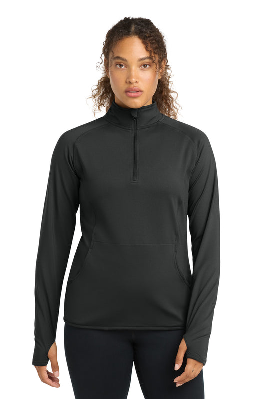 Sport-Tek ® Women's Sport-Wick ® Stretch 1/4-Zip Pullover. LST850
