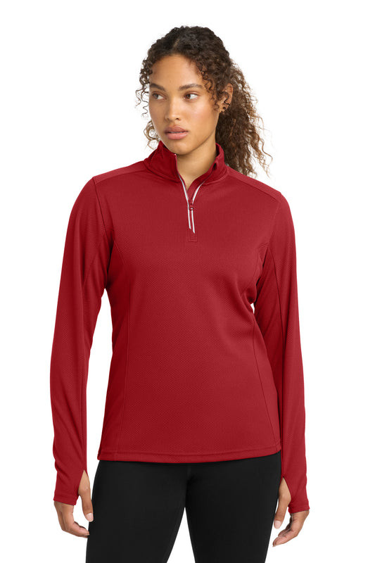 Sport-Tek ® Women's Sport-Wick ® Textured 1/4-Zip Pullover. LST860