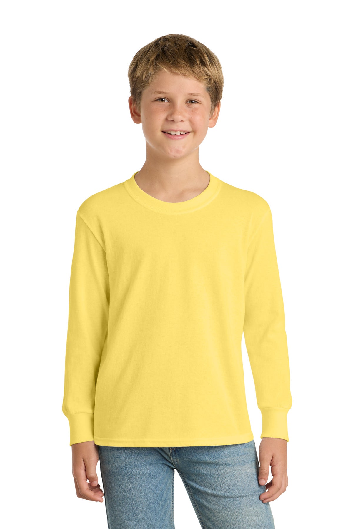 Port & Co ™ Youth Long Sleeve Core Cotton Tee. PC54YLS