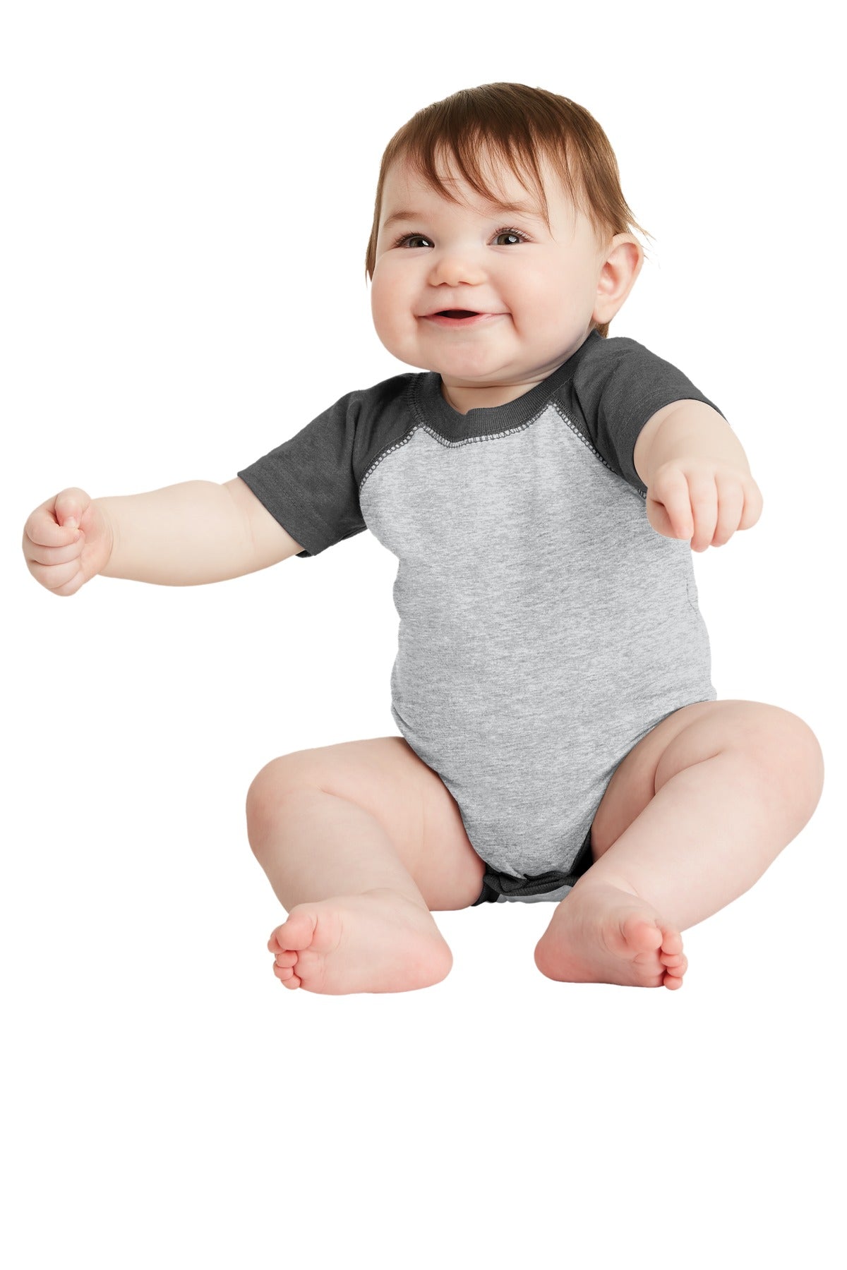 Rabbit Skins ™ Infant Baseball Fine Jersey Bodysuit. RS4430