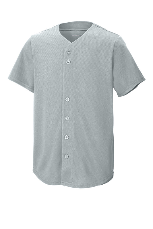 Sport-Tek ® Youth PosiCharge ® Tough Mesh Full-Button Jersey YST220