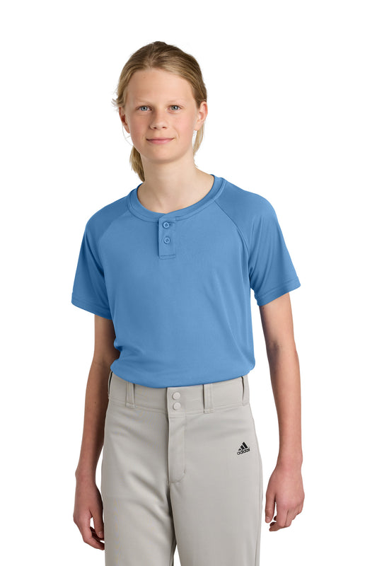 Sport-Tek ® Youth PosiCharge ® Competitor ™ 2-Button Henley YST359