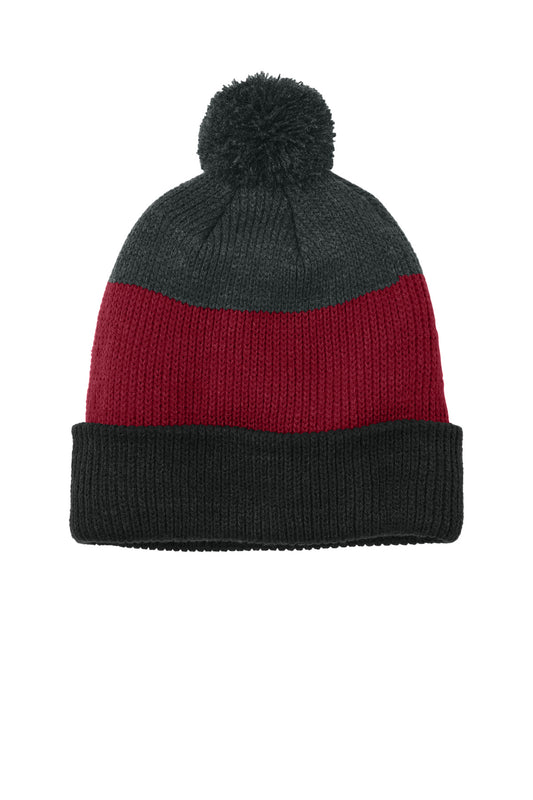 Port Authority ®  Cozy Striped Pom Beanie C979