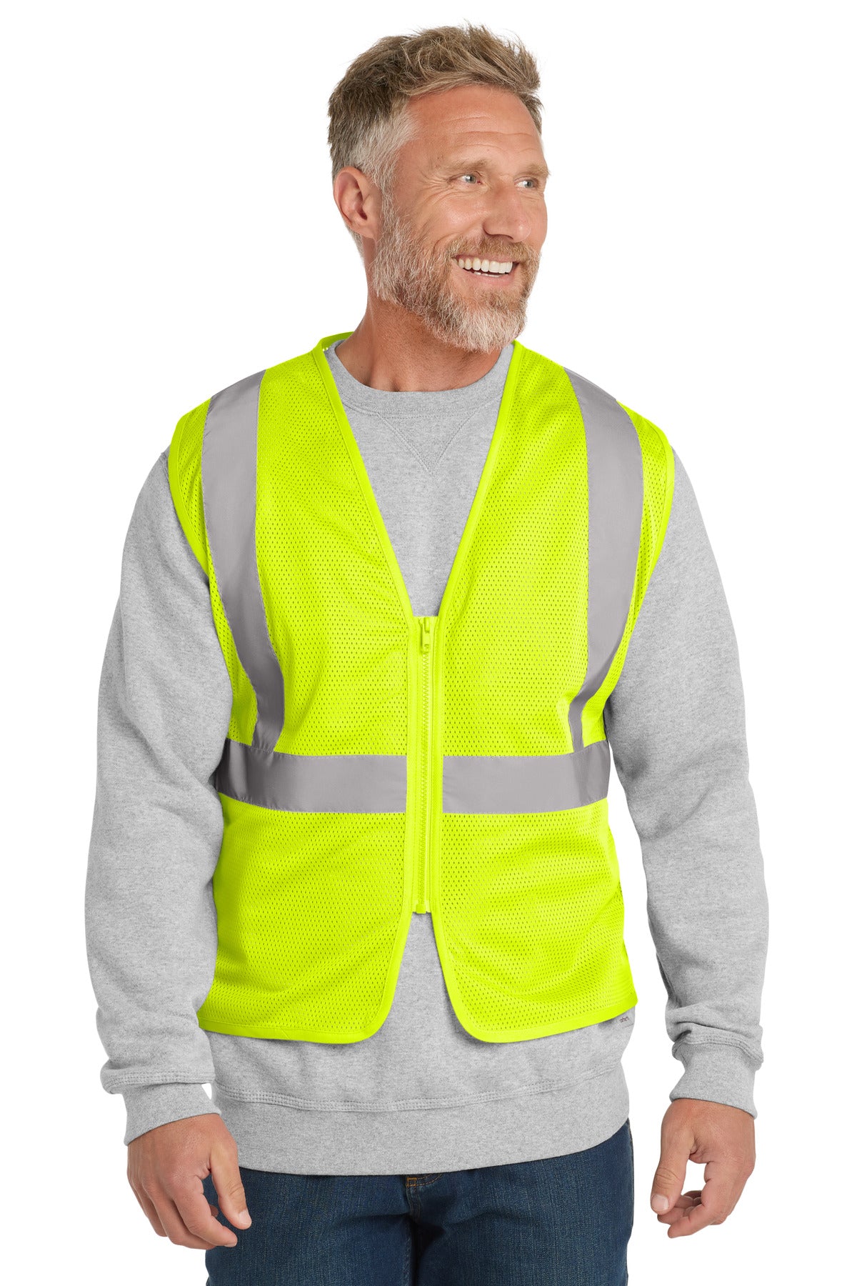 CornerStone  ®  ANSI 107 Class 2 Economy Mesh Zippered Vest. CSV101