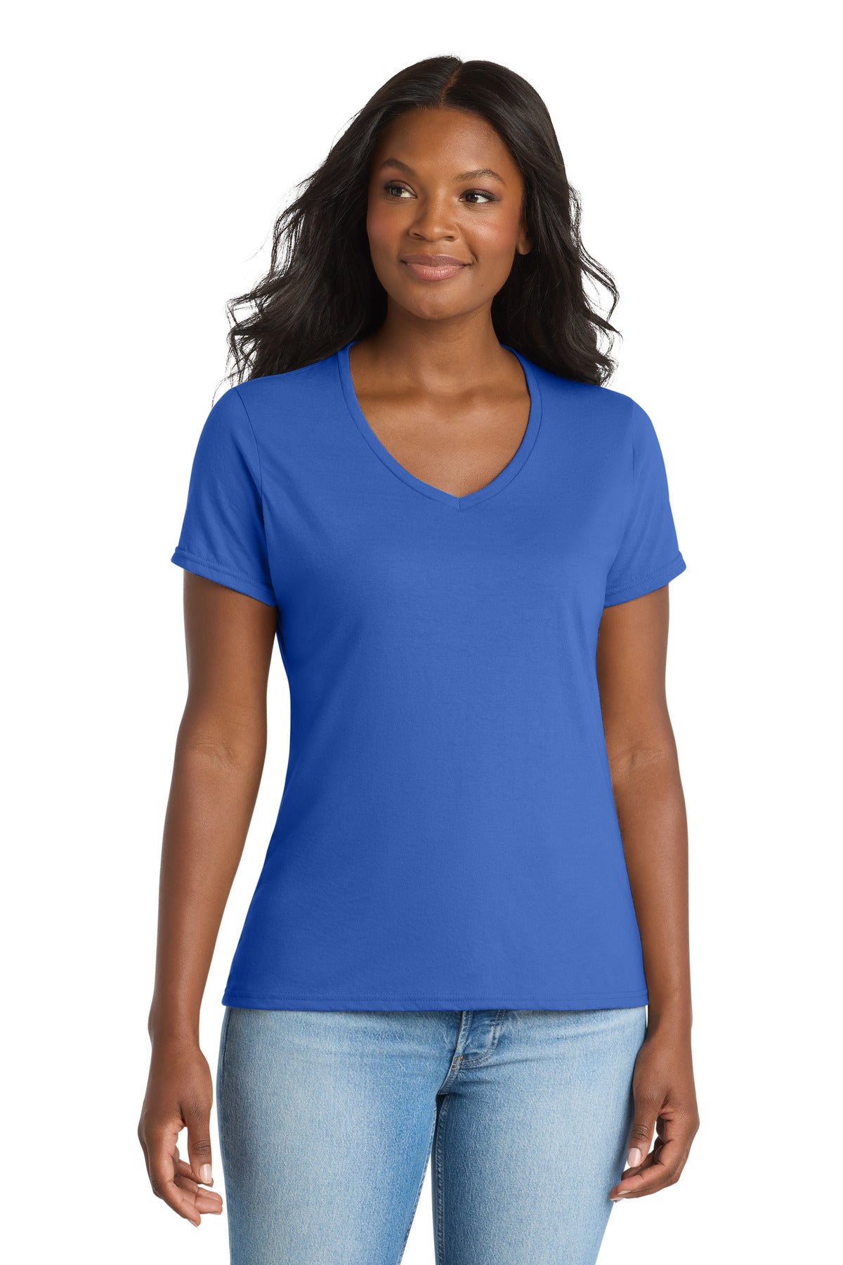 Port & Co ™  Women's Performance Blend V-Neck Tee. LPC381V