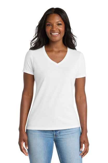 Port & Co ™  Women's Performance Blend V-Neck Tee. LPC381V