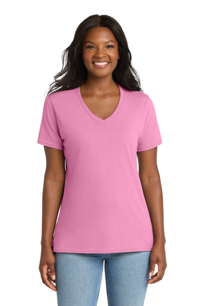 Port & Co ™  Women's Core Cotton V-Neck Tee. LPC54V