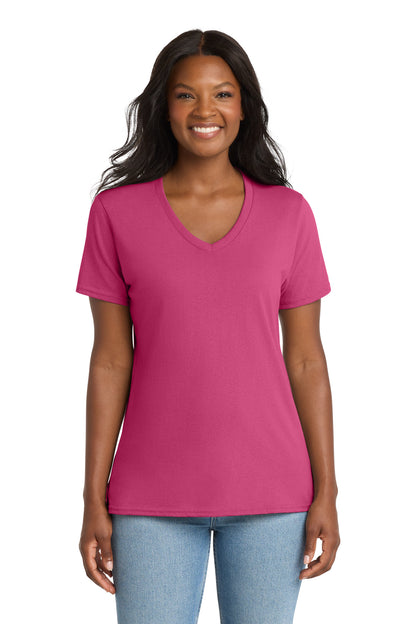 Port & Co ™  Women's Core Cotton V-Neck Tee. LPC54V