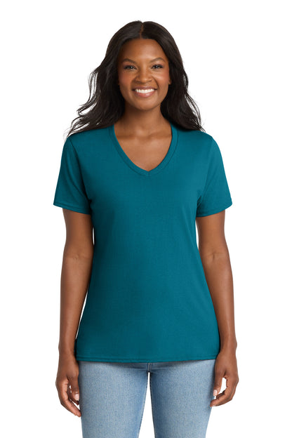 Port & Co ™  Women's Core Cotton V-Neck Tee. LPC54V