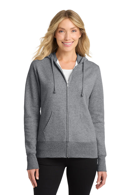 Port & Co ™  Women's Core Fleece Full-Zip Hooded Sweatshirt. LPC78ZH