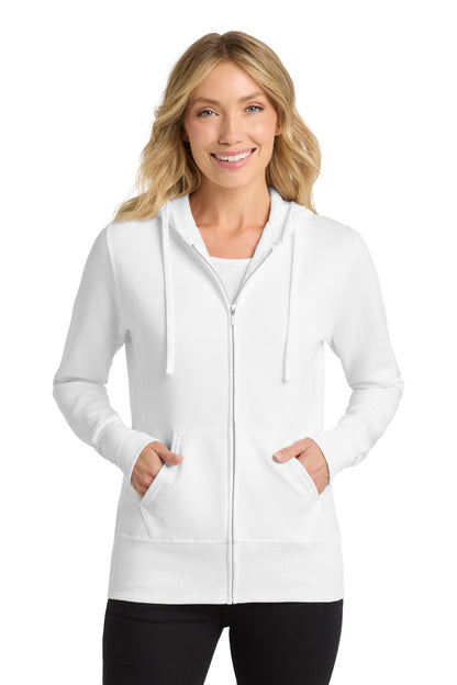 Port & Co ™  Women's Core Fleece Full-Zip Hooded Sweatshirt. LPC78ZH