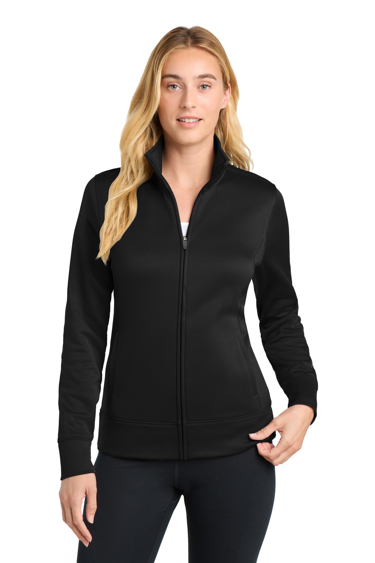 Sport-Tek ®  Women's Sport-Wick ®  Fleece Full-Zip Jacket.  LST241