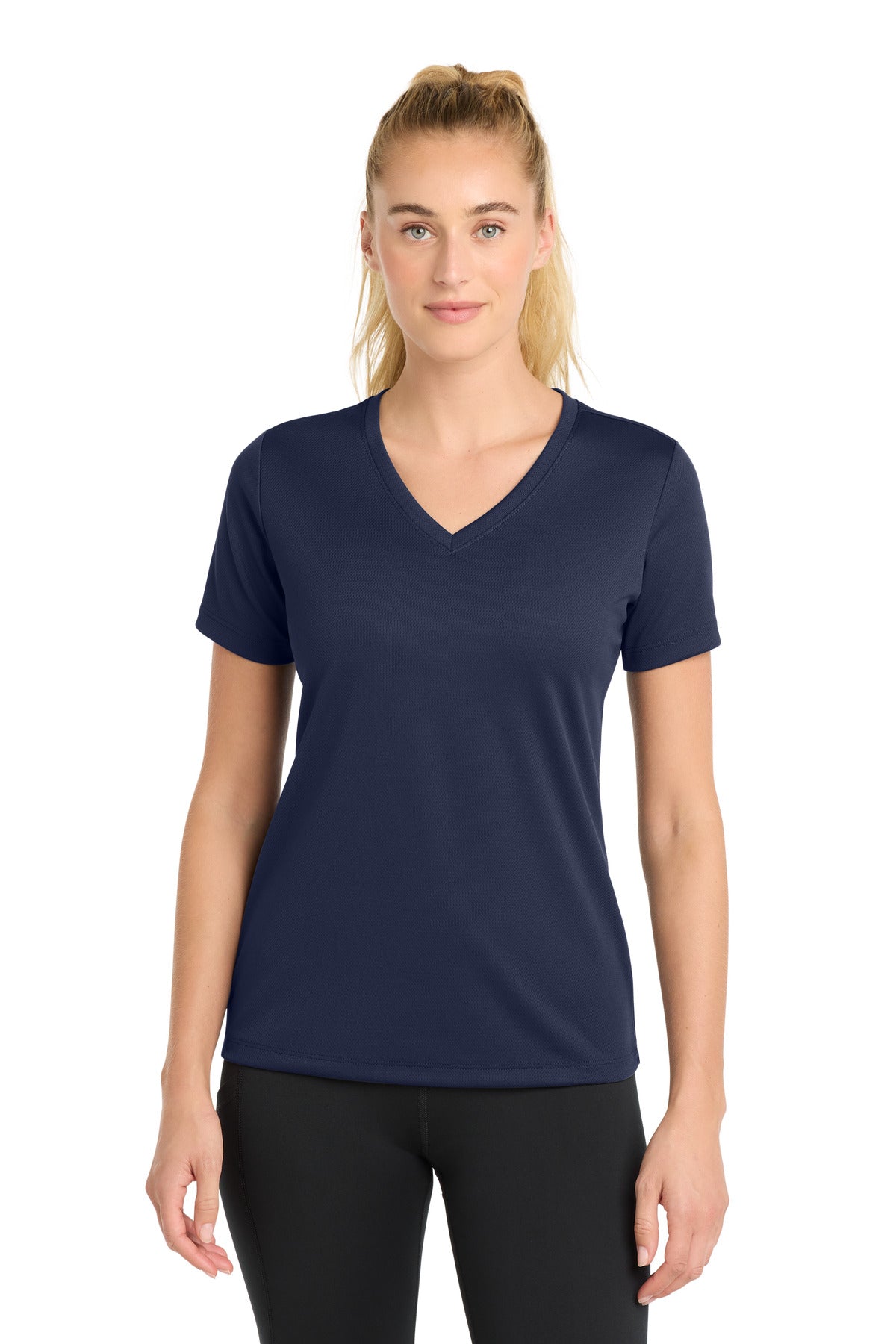 Sport-Tek ®  Women's PosiCharge ®  RacerMesh ®  V-Neck Tee. LST340