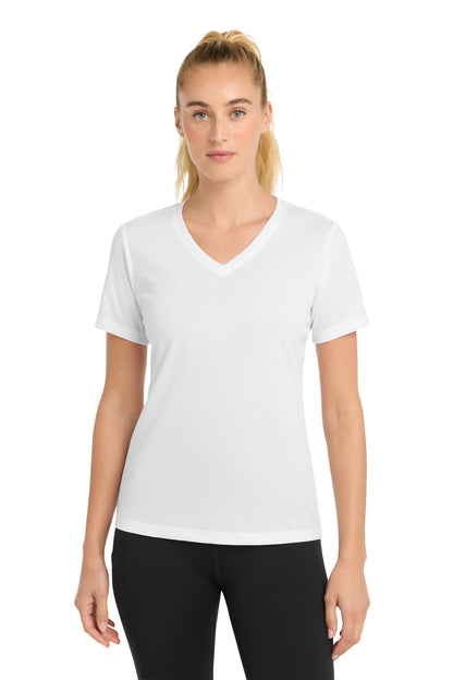 Sport-Tek ®  Women's PosiCharge ®  RacerMesh ®  V-Neck Tee. LST340