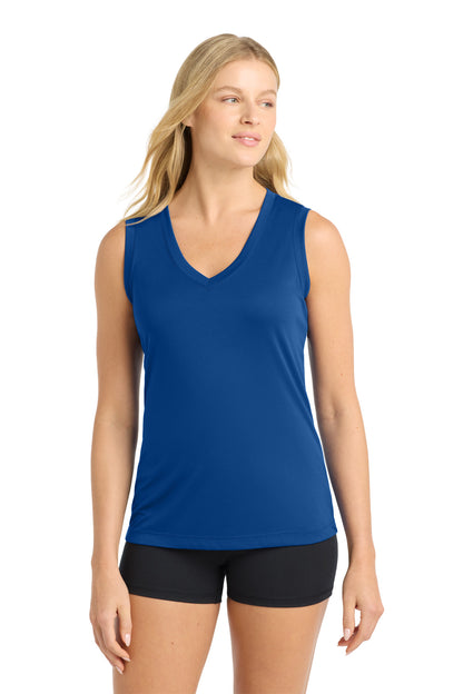 Sport-Tek ®  Women's Sleeveless PosiCharge ®  Competitor™ V-Neck Tee. LST352