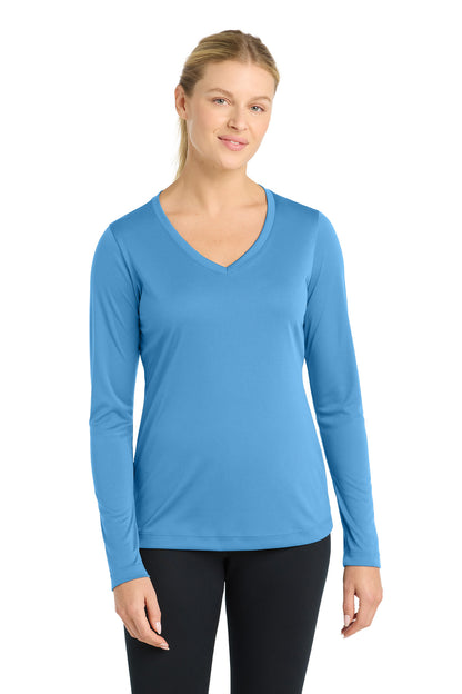 Sport-Tek ®  Women's Long Sleeve PosiCharge ®  Competitor™ V-Neck Tee. LST353LS