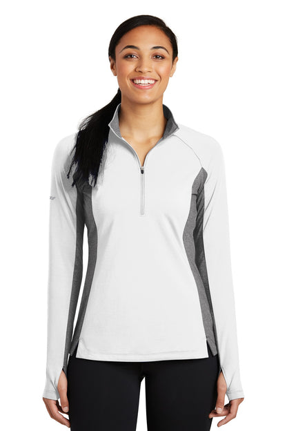 Sport-Tek ®  Women's Sport-Wick ®  Stretch Contrast 1/4-Zip Pullover. LST854