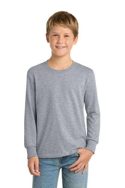 Port & Co ™  Youth Long Sleeve Core Cotton Tee. PC54YLS