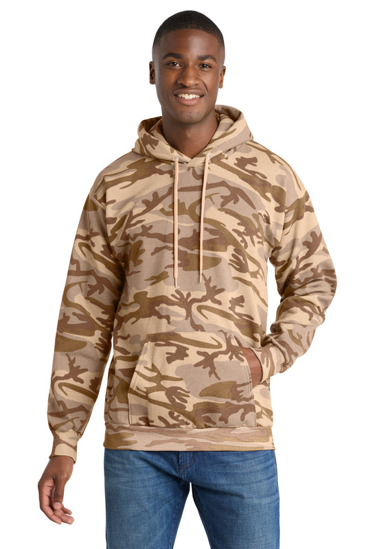 Port & Co ™  Core Fleece Camo Pullover Hooded Sweatshirt. PC78HC