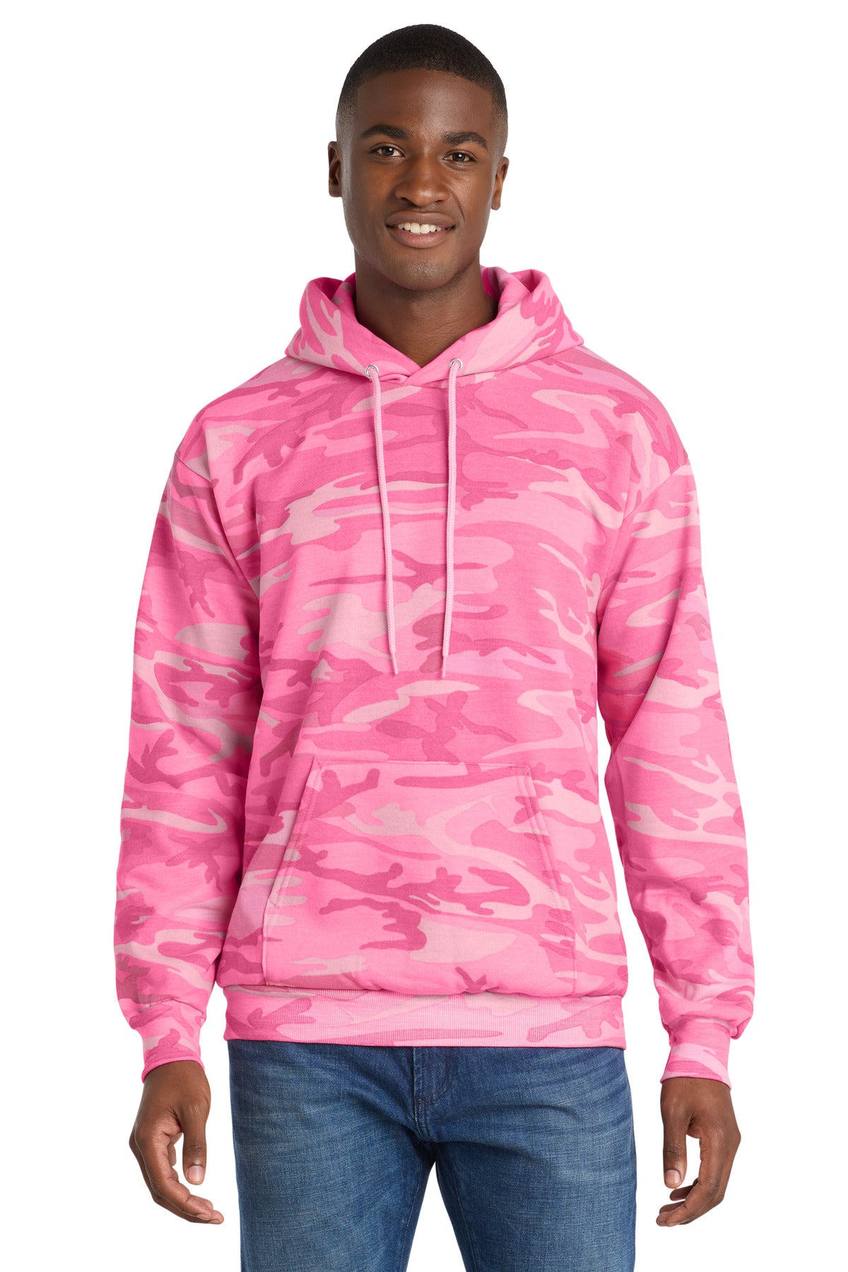 Port & Co ™  Core Fleece Camo Pullover Hooded Sweatshirt. PC78HC