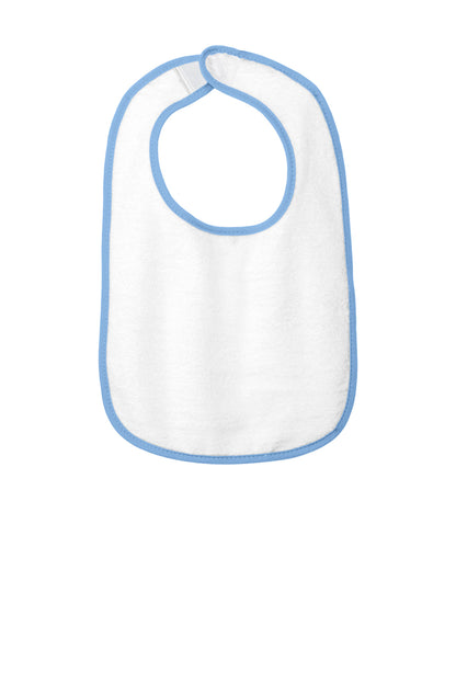 Rabbit Skins ™  Infant Contrast Trim Terry Bib. RS1003
