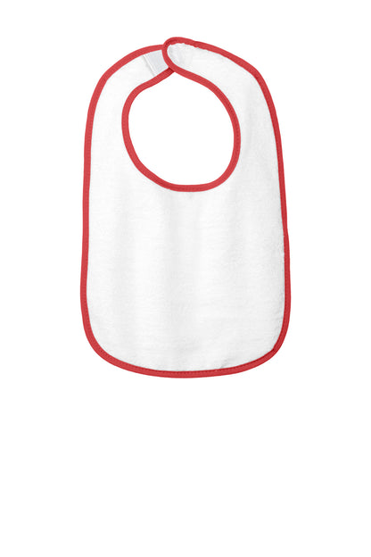 Rabbit Skins ™  Infant Contrast Trim Terry Bib. RS1003