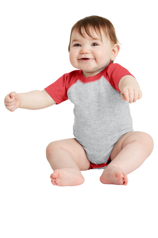 Rabbit Skins ™  Infant Baseball Fine Jersey Bodysuit. RS4430