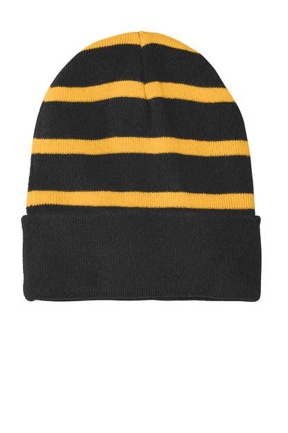Sport-Tek ®  Striped Beanie with Solid Band. STC31
