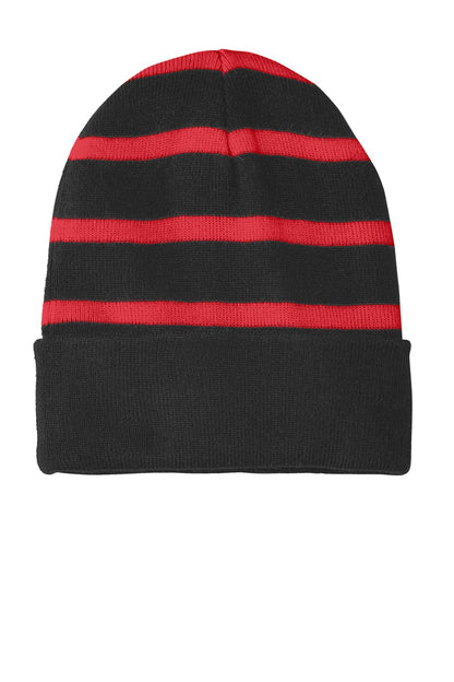 Sport-Tek ®  Striped Beanie with Solid Band. STC31