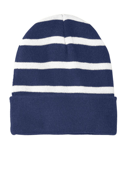 Sport-Tek ®  Striped Beanie with Solid Band. STC31