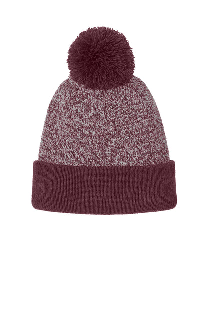Sport-Tek ®  Halftime Heather Pom Beanie STC68