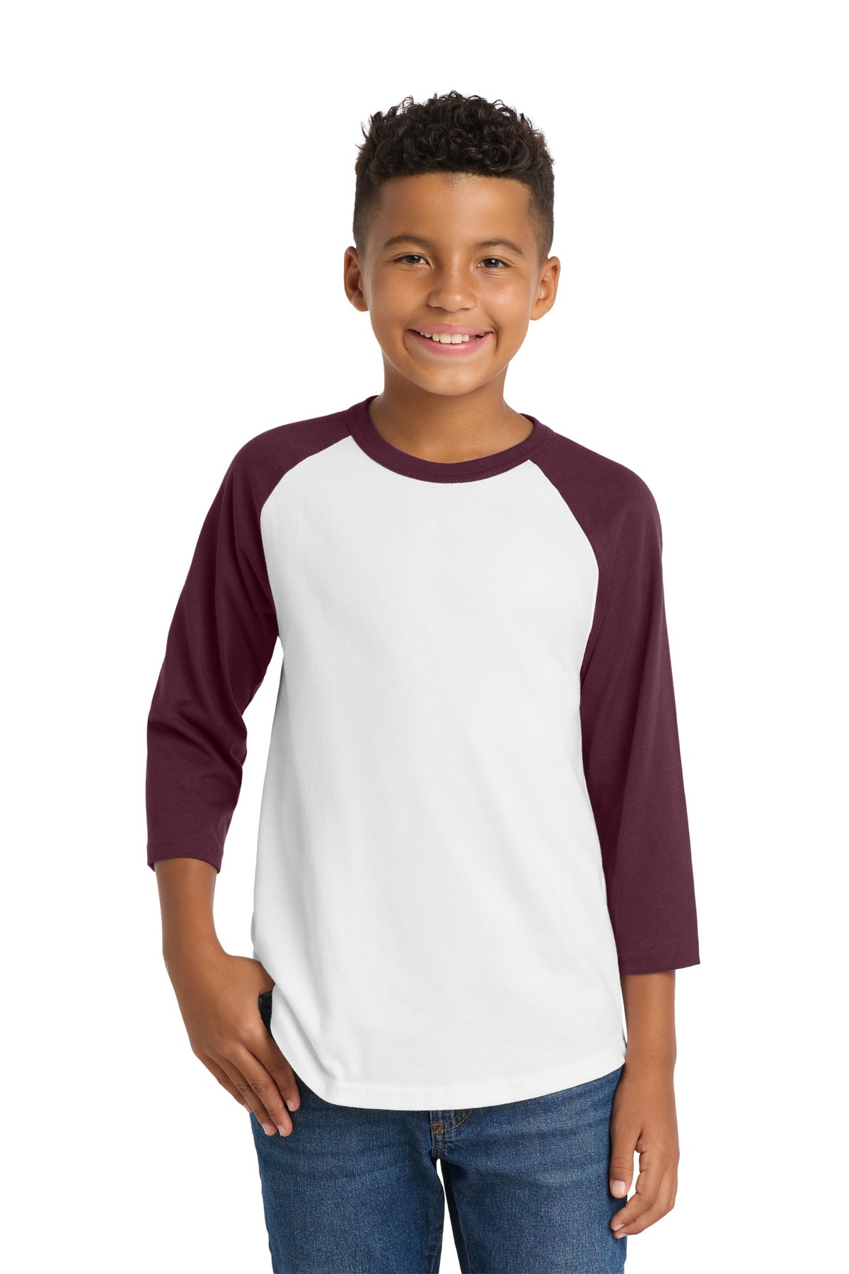 Sport-Tek ®  Youth Colorblock Raglan Jersey.  YT200