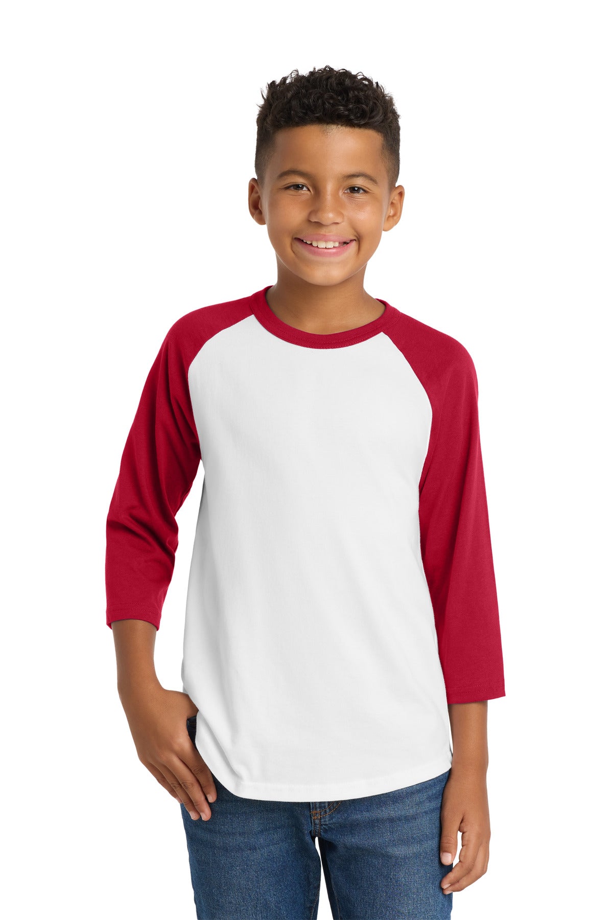 Sport-Tek ®  Youth Colorblock Raglan Jersey.  YT200