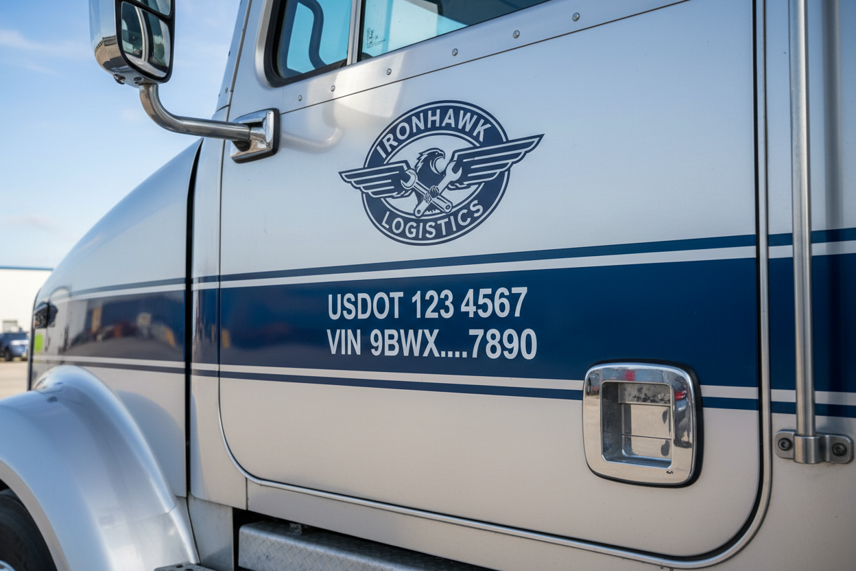 Vehicle Truck Numbers (DOT, VIN, etc)