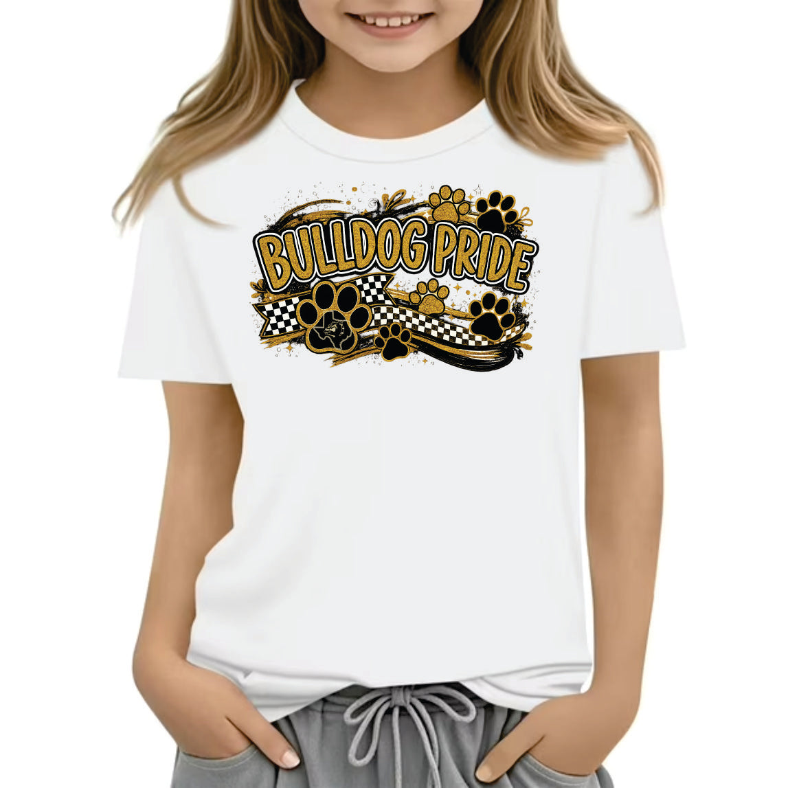OHD- Girls Design- White - PC450  Port & Co® Fan Favorite® Tee