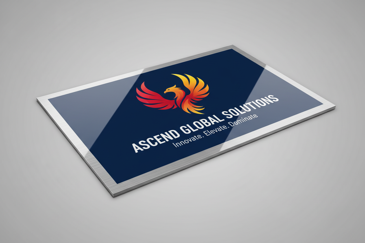 printed aluminum sign