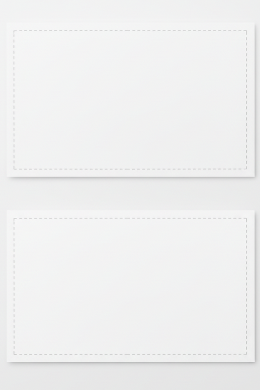 Simple Blank business card design for proofs